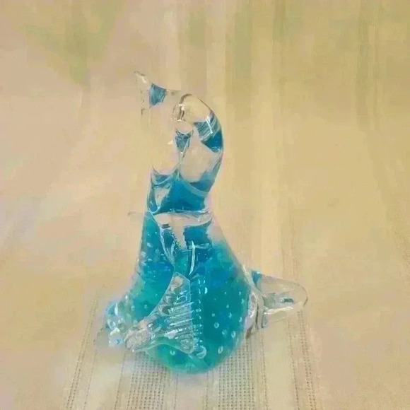Murano Arte Glass Blue Penguin - Picture 3 of 3